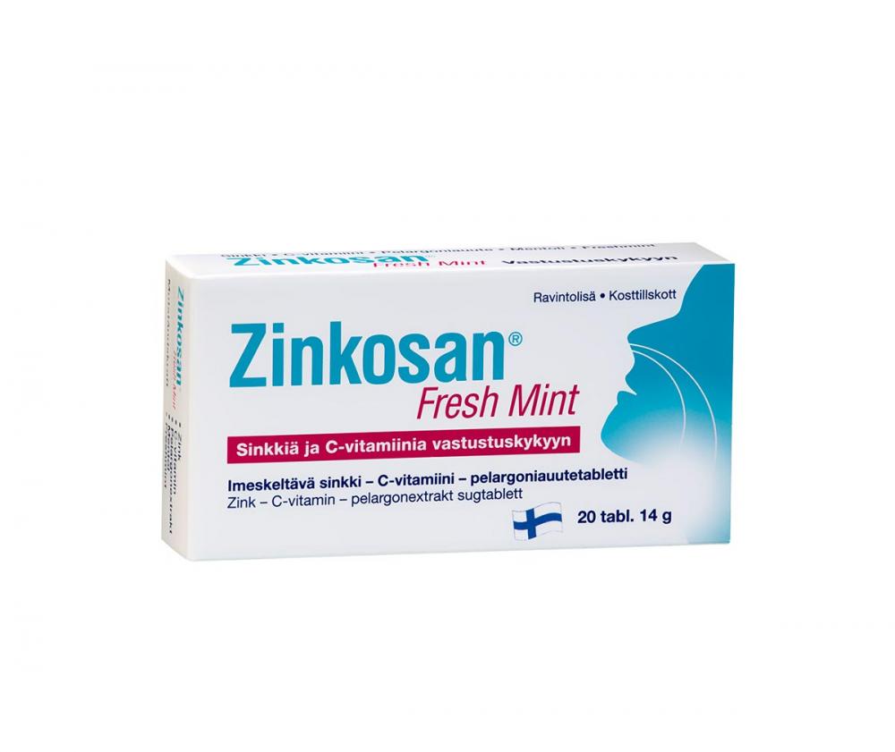 Zinkosan Fresh Mint, 20 tabl.