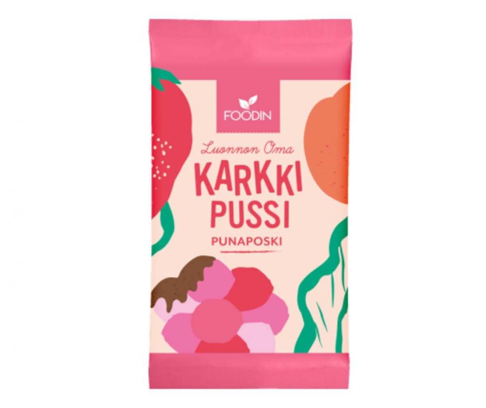 FOODIN Karkkipussi, Punaposki, 40 g