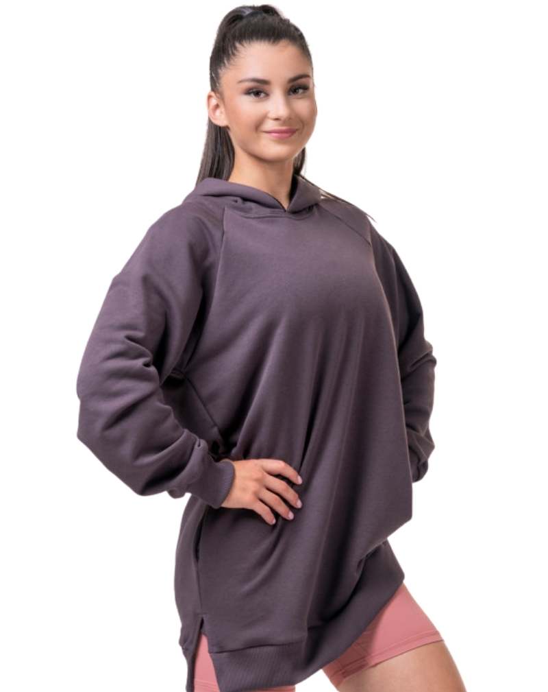 NEBBIA Everyday Hero Long Sweatshirt With Hoodie 580