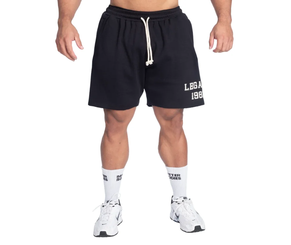 Better Bodies Legacy Thermal 6" Shorts, Black Desert