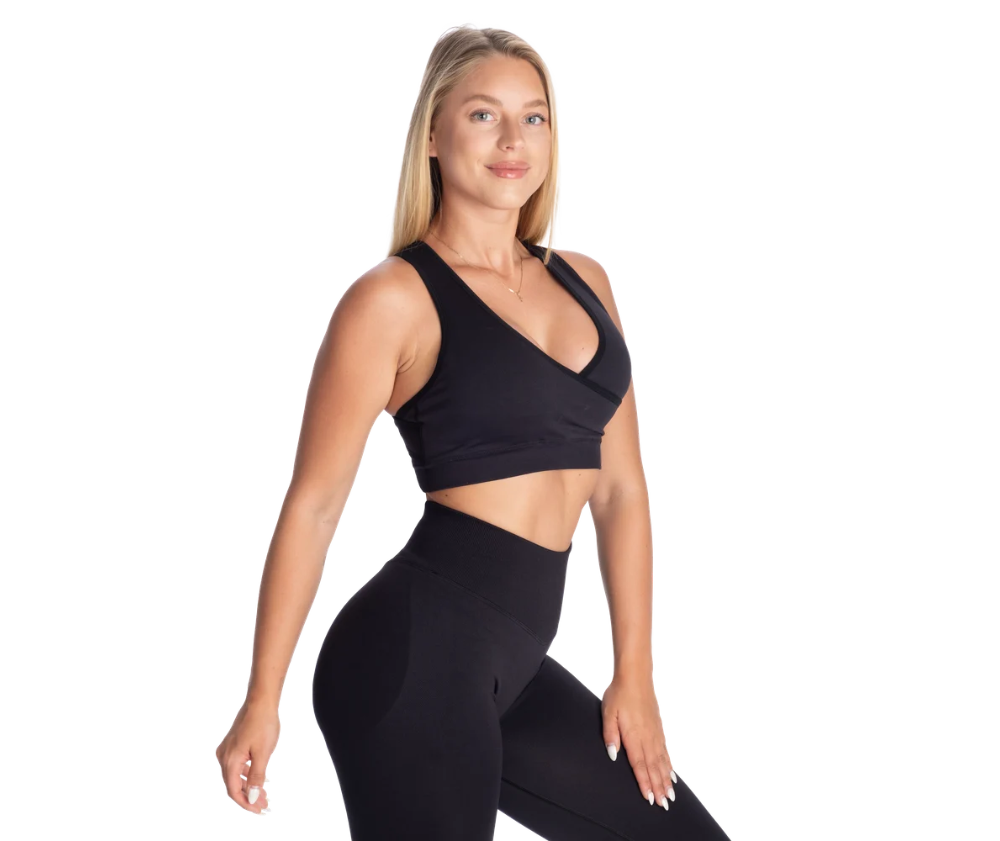 Better Bodies Wrap Seamless Bra, Black