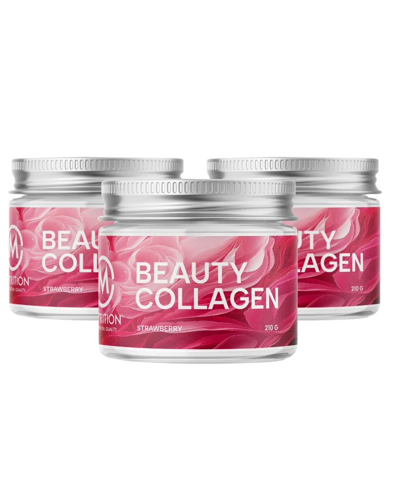 Big Buy: 3 kpl M-Nutrition Beauty Collagen, Strawberry (630&nbsp;g)