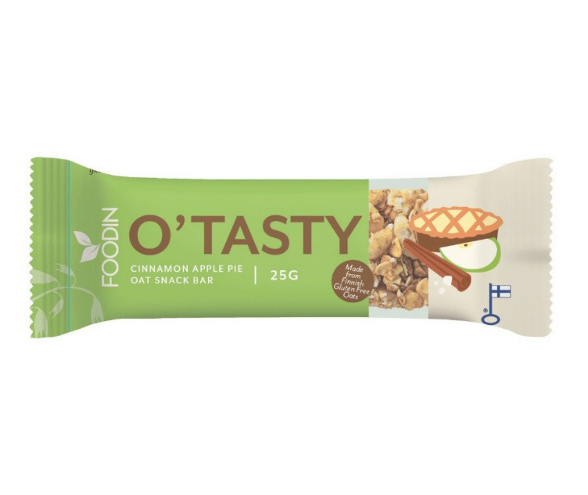 Foodin O`Tasty Oat Bar, 25&nbsp;g, Cinnamon Apple Pie