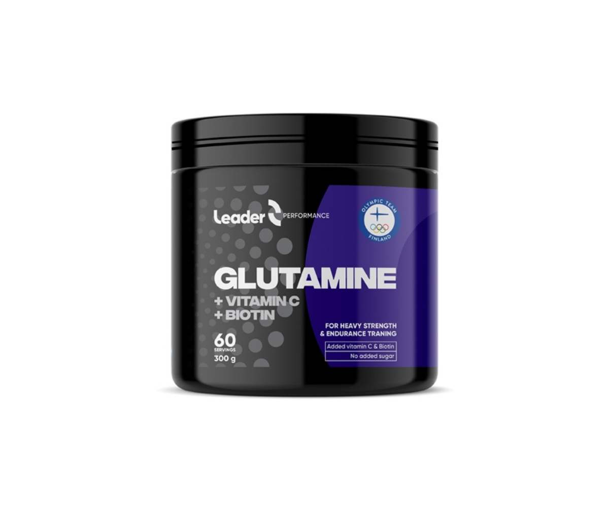 Leader Performance Glutamin + Vitamin C + Biotin, 300&nbsp;g