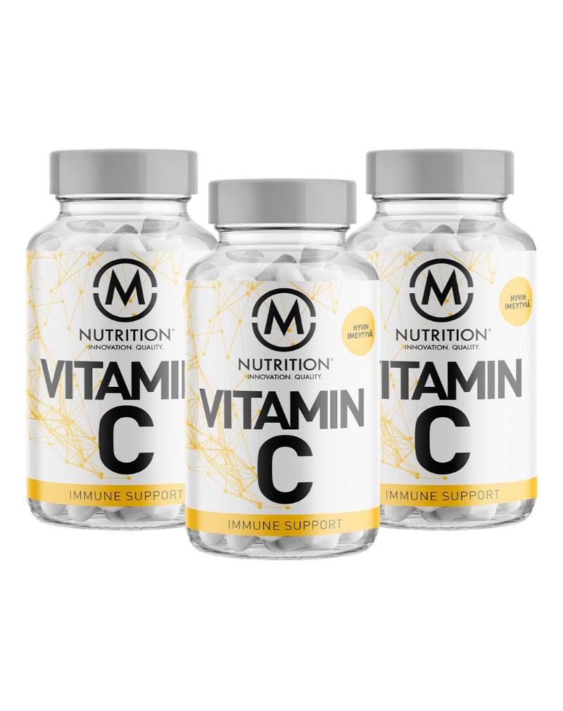 Big Buy: 3 kpl M-Nutrition Vitamin C (360 kaps.)