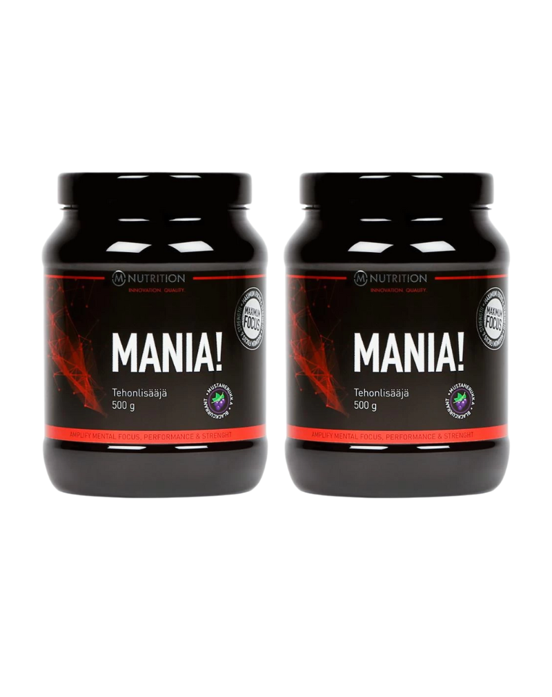 2 kpl M-Nutrition MANIA! Mustaherukka
