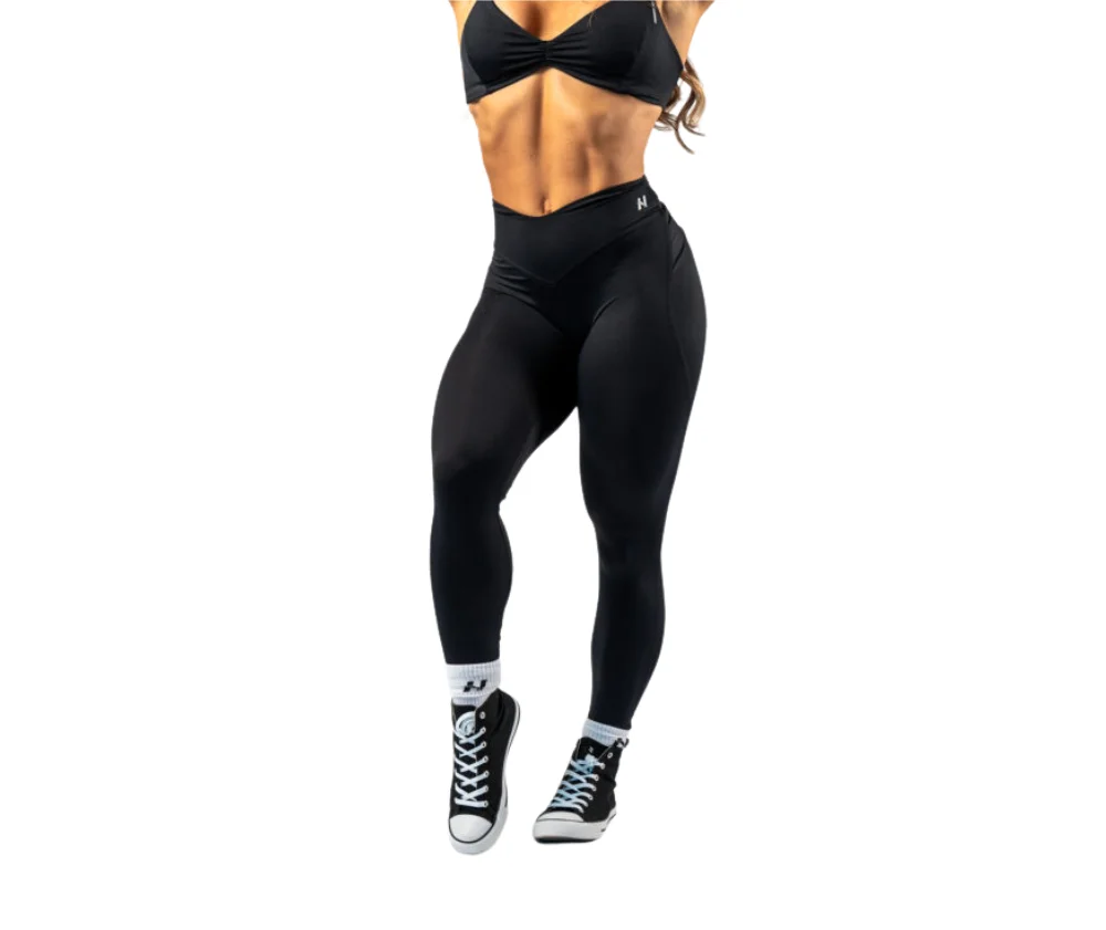 NEBBIA V-Shaping Belt Leggings Strong Beauty 425, Black