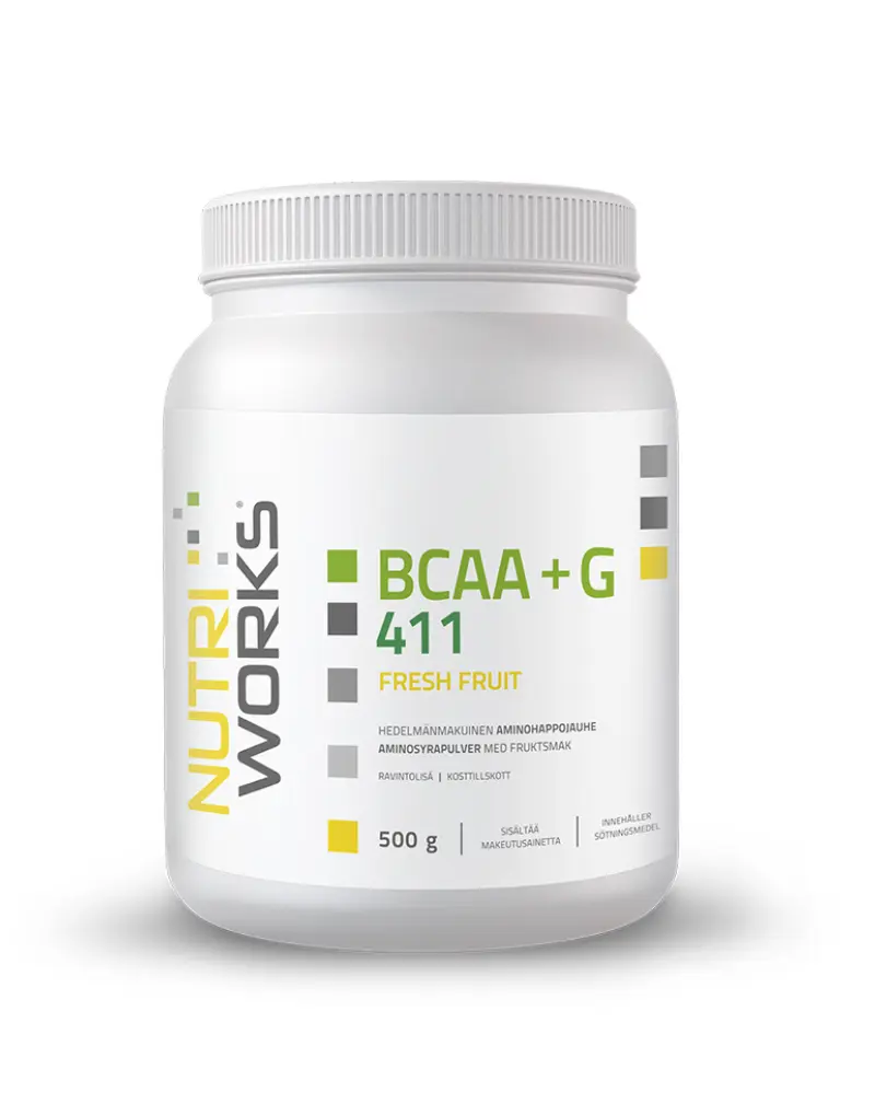 Nutri Works BCAA+G 411, 500&nbsp;g