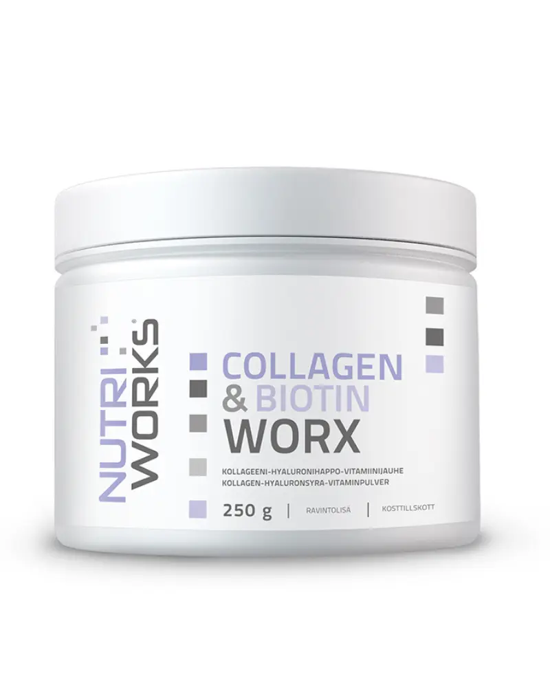 Nutri Works Collagen & Biotin Worx, 250&nbsp;g