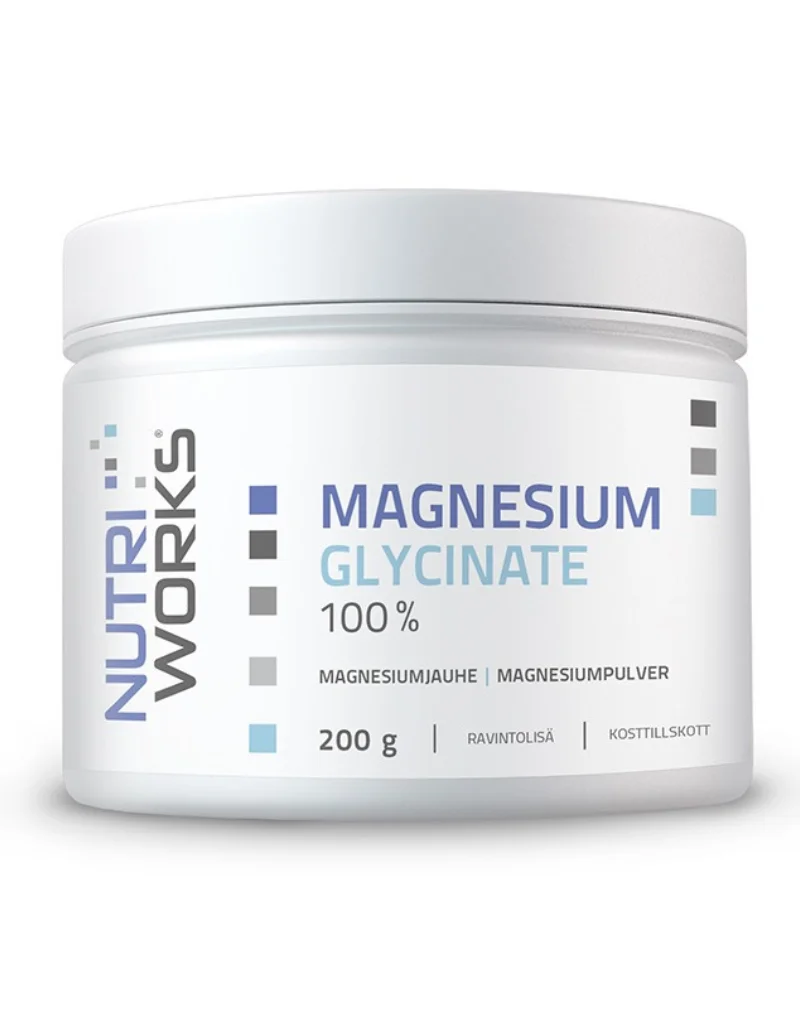 Nutri Works 100 % Magnesium Glycinate, 200 g