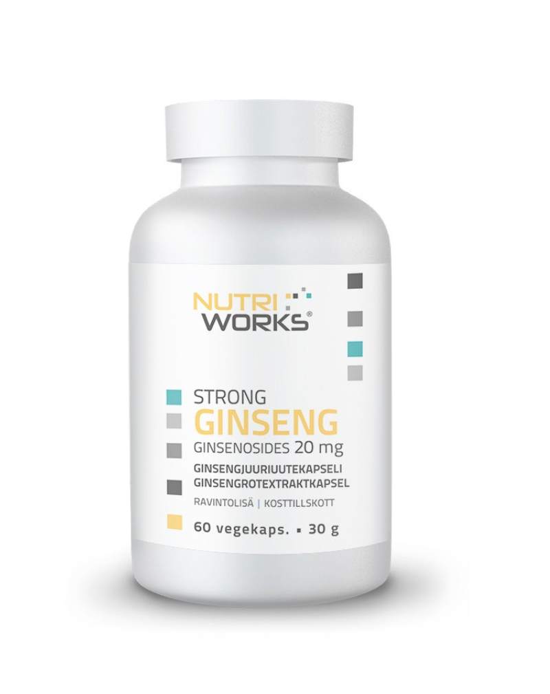 Nutri Works Strong Ginseng, 60 kaps. (27.06.2026)