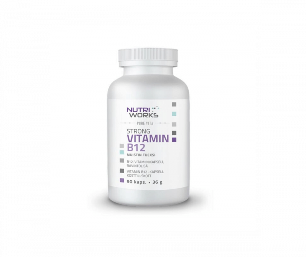 Nutri Works Strong Vitamin B12, 90 kaps.