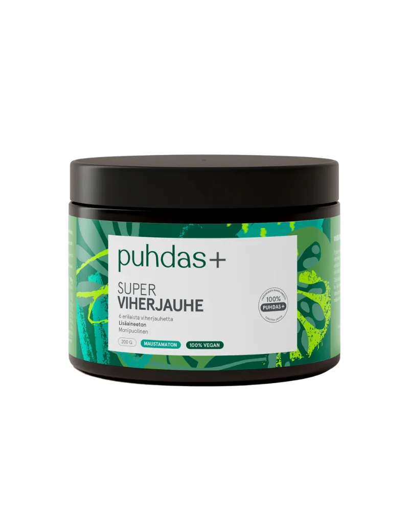 Puhdas+ Super Viherjauhe, 200&nbsp;g