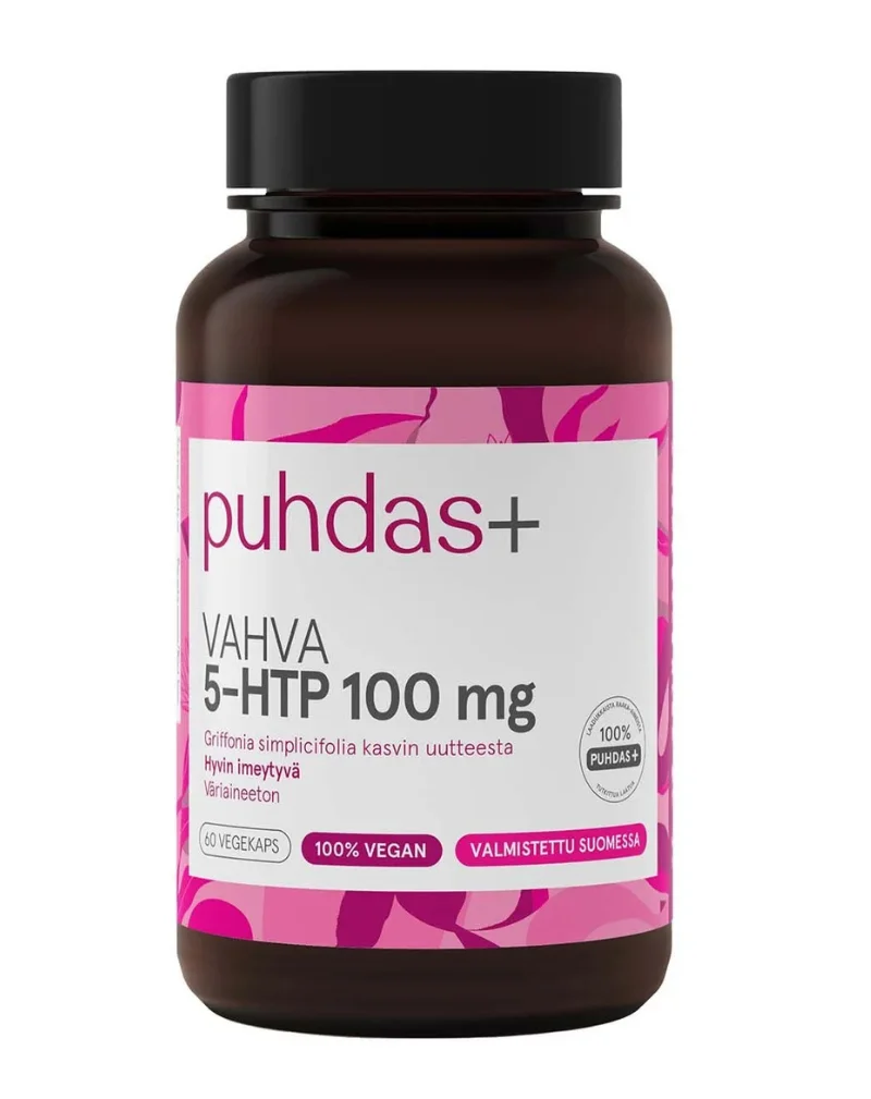 Puhdas+ Vahva 5-HTP 100 mg, 60 kaps. (11/26)