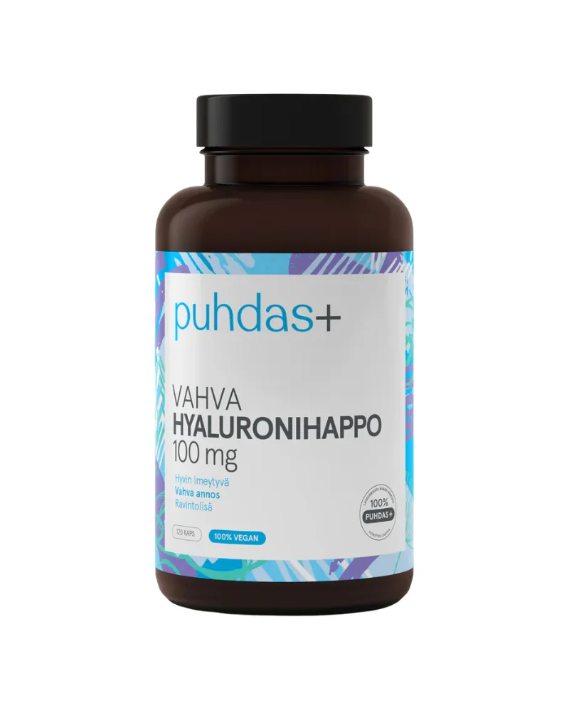 Puhdas+ Vahva Hyaluronihappo 100 mg, 120 kaps.