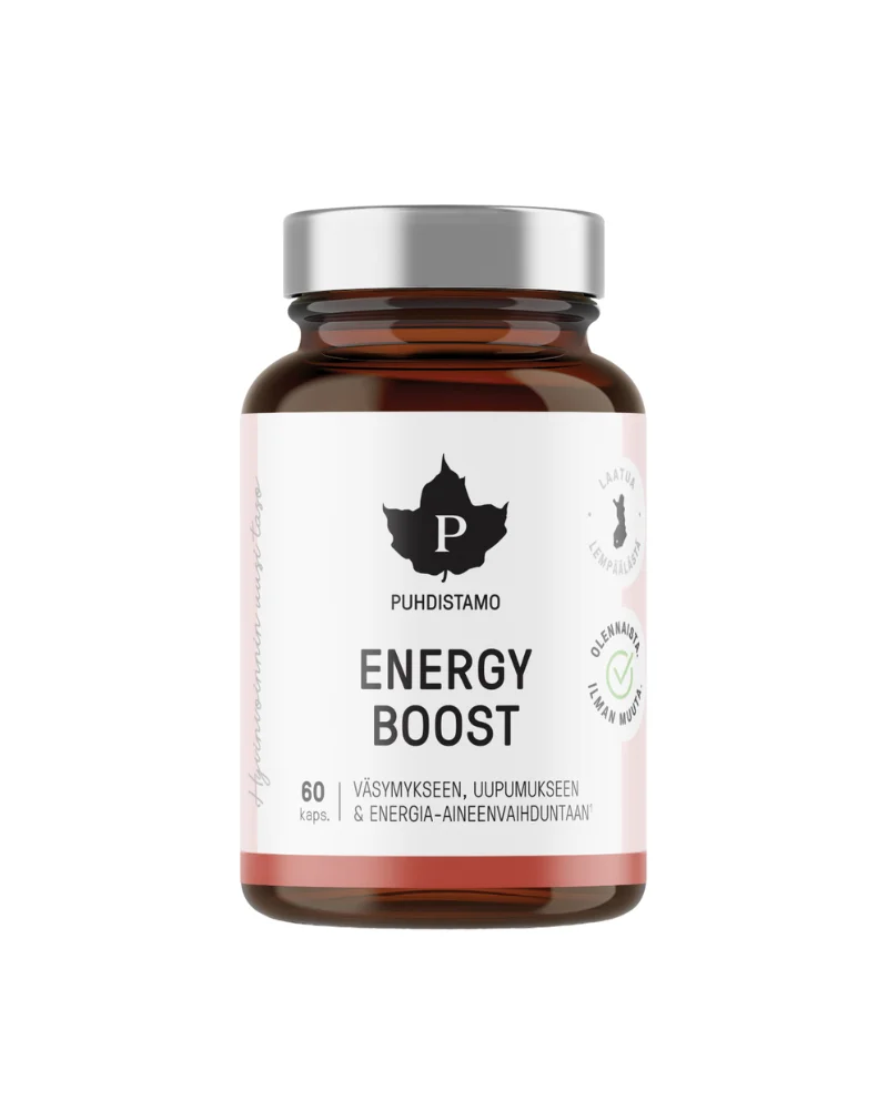 Puhdistamo Energy Boost, 60 kaps. (11/26)
