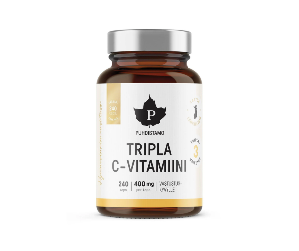 Puhdistamo Tripla C-Vitamiini, 240 kaps. (Kampanjakoko)