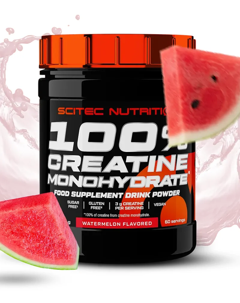 SCITEC 100 % Creatine Monohydrate, Flavoured, 300&nbsp;g