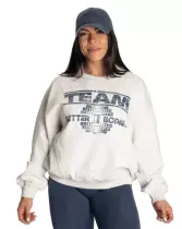 Better Bodies Team Oversized Sweater, Light Grey Melange