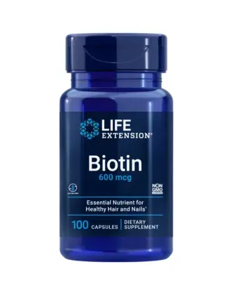 LifeExtension Biotin 600 mcg, 100 kaps.
