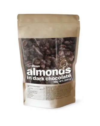GymBeam Almonds in Dark Chocolate, 500&nbsp;g