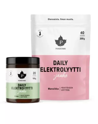 Puhdistamo Daily Elektrolyyttijauhe