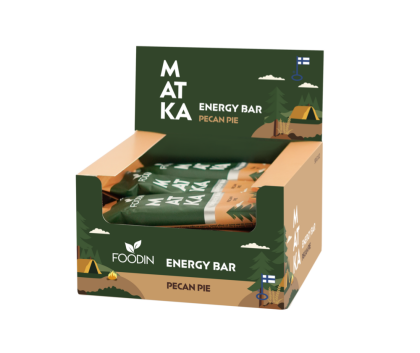 12 kpl Foodin MATKA Energy Bar, 50&nbsp;g, Pecan Pie