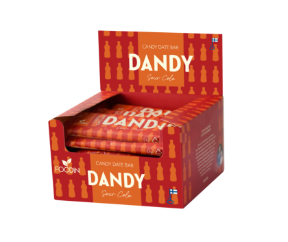 18 kpl Foodin Dandy Candy Date Bar, 35&nbsp;g, Sour Cola