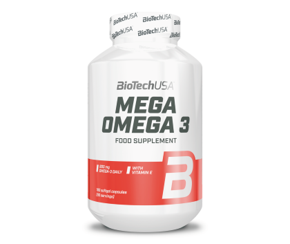 BioTechUSA Mega omega-3, 180 kaps.