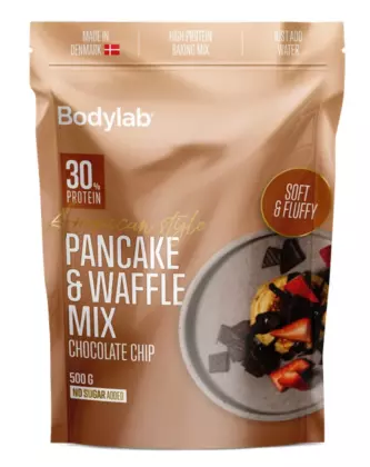 Bodylab Pancake & Waffle Mix, 500&nbsp;g, Chocolate Chip