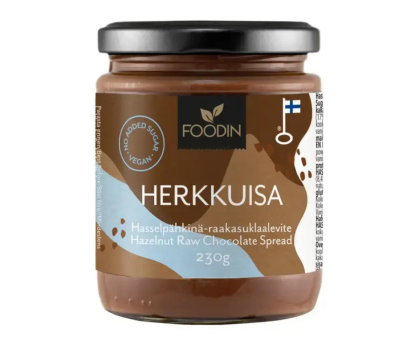 Foodin Hasselpähkinä-Herkkuisa (sokeroimaton), 230&nbsp;g