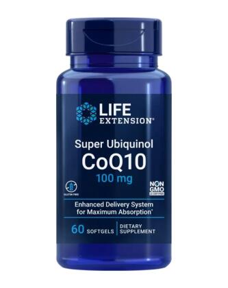 LifeExtension Super Ubiquinol CoQ10, 100 mg, 60 kaps.