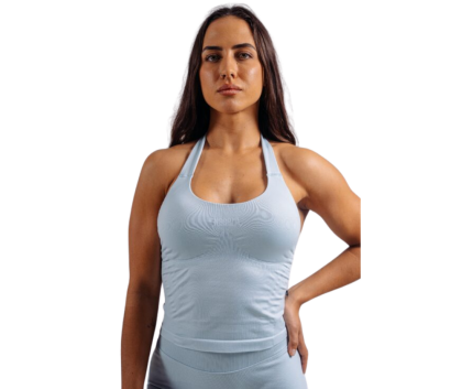 NEBBIA Halter Top With Built-in Bra Primal 863, Light Blue