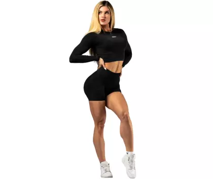 NEBBIA Push-Up Short Leggings with High Waist Power 893, Black