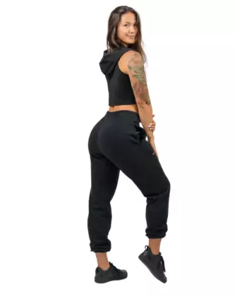 NEBBIA Oversized Joggers With Pockets Gym Time 281, Black