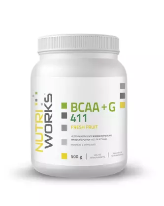 Nutri Works BCAA+G 411, 500&nbsp;g