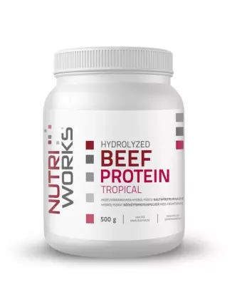 Nutri Works Hydrolyzed Beef Protein, 500&nbsp;g, Tropical