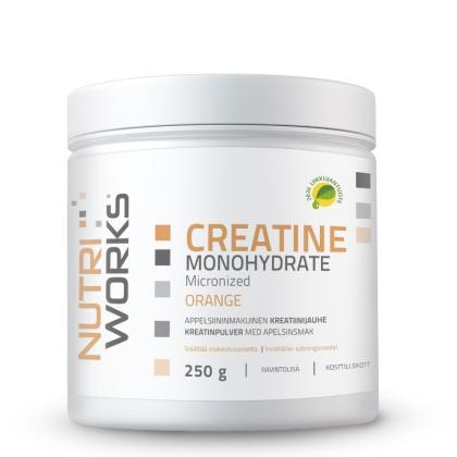 Nutri Works Creatine Monohydrate, 250&nbsp;g, Orange