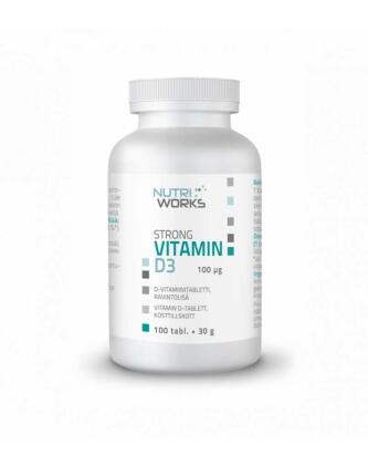 Nutri Works Strong Vitamin D3, 100 mcg, 100 tabl.