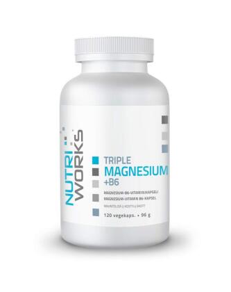 Nutri Works Triple Magnesium + B6, 120 kaps.