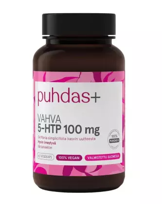 Puhdas+ Vahva 5-HTP 100 mg, 60 kaps.
