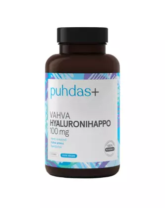Puhdas+ Vahva Hyaluronihappo 100 mg, 120 kaps.