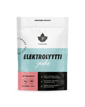 Puhdistamo Elektrolyyttijauhe, 240&nbsp;g, Metsän Marjat