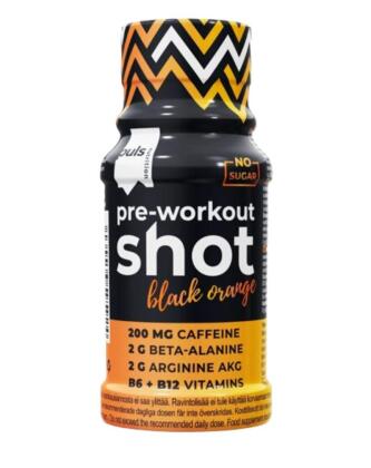 Puls Pre-Workout Shot, 60 ml, Black Orange (3/25)