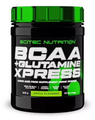 Scitec BCAA + Glutamine Xpress, 300&nbsp;g, Apple