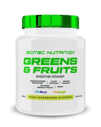 Scitec Greens & Fruits, 600&nbsp;g, Pear-Lemongrass
