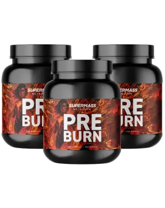 Big Buy: 3 kpl Supermass Nutrition PRE BURN (900 g)