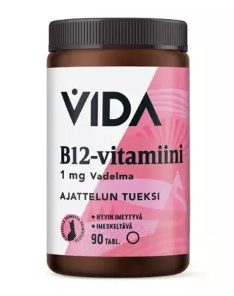 Vida B12-vitamiini 1 mg, 90 imeskelytabl.