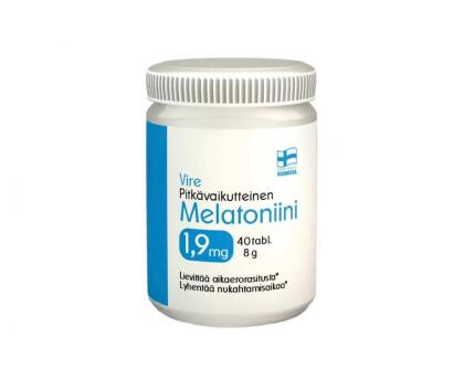 Vire Pitkävaikutteinen Melatoniini 1,9 mg, 40 tabl.