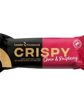 Leader Promour Crispy, 45 g, Milk Choco & Raspberry (10/25)